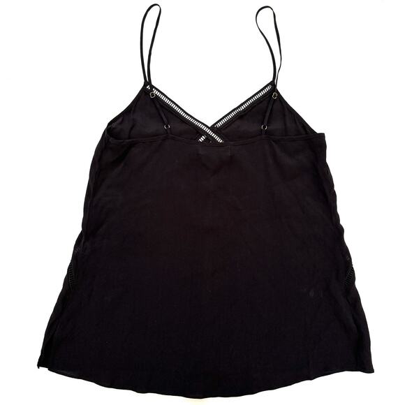 Cami NYC Women 100% Silk Adjustable Spaghetti Strap Camisole Top Black - Picture 2 of 13
